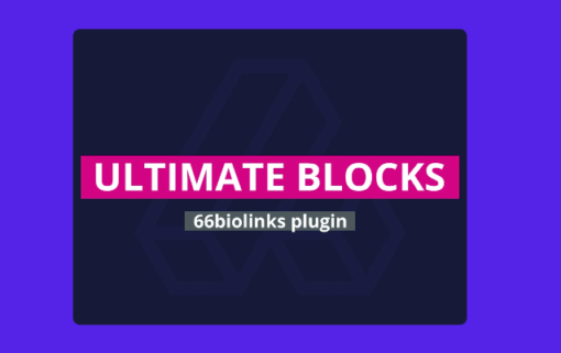 Ultimate blocks plugin 66bio links