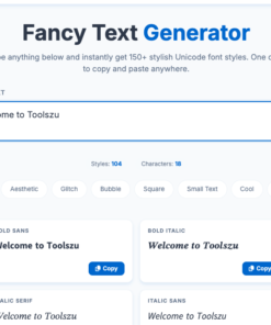 Fancy Text Generator PHP Script