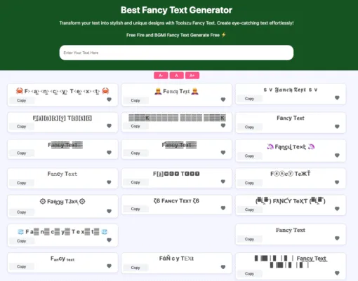 Fancy Text Generator PHP Script