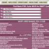 bank ifsc code
