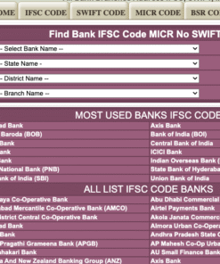 bank ifsc code