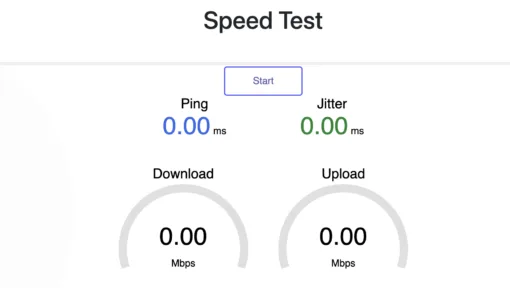 internet speed test php script