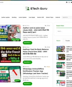 Tech, Job, Sarkari Yojana SEO Friendly Website Design For Better Speed & Ranking