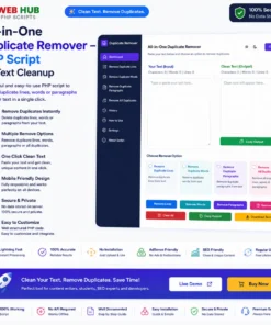 All-in-One Duplicate Remover – PHP Script for Text Cleanup