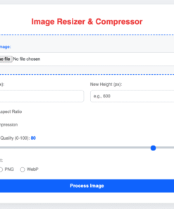 Image Resizer & Compressor PHP Script