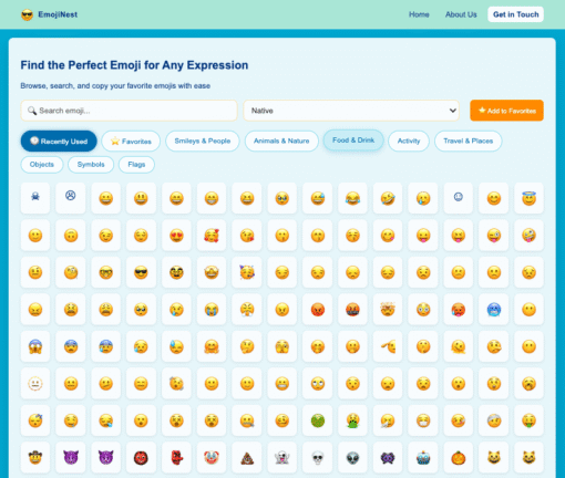 EmojiNest PHP Script – Emoji Picker & Copy Tool