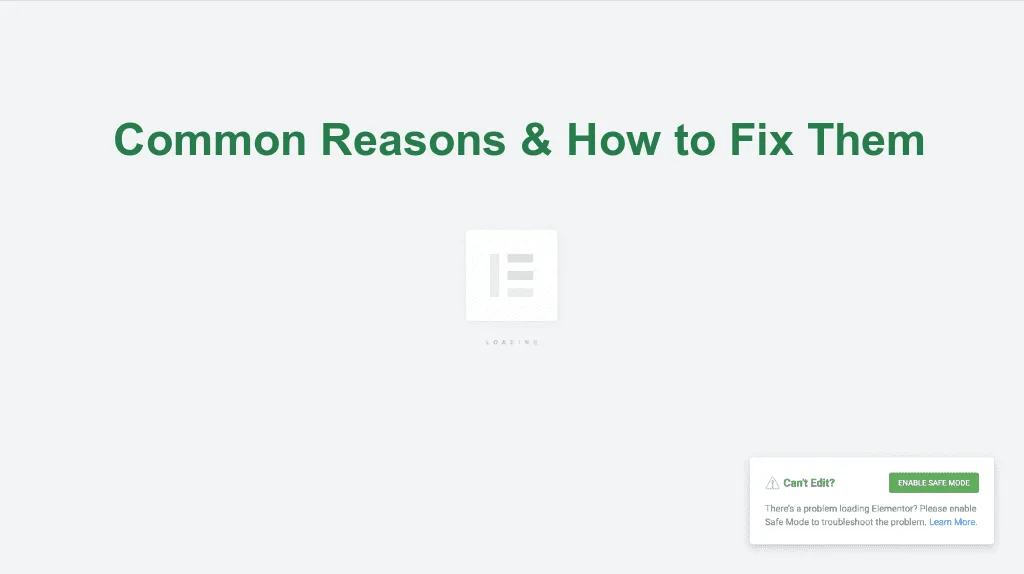 elementor pro error fix