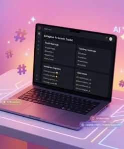 Instagram AI Growth Toolkit – Hashtag, Caption & Username Generator PHP Script
