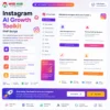 Instagram AI Growth Toolkit – Hashtag, Caption & Username Generator PHP Script