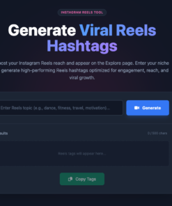 Instagram Reels & Trending Hashtag Generator