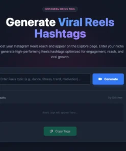 Instagram Reels & Trending Hashtag Generator