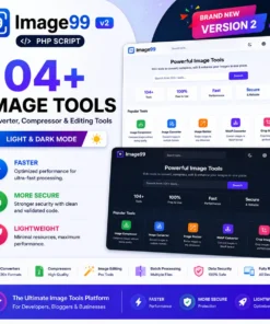 Image99 PHP Script v2 – 104+ Image Converter, Compressor & Editing Tools